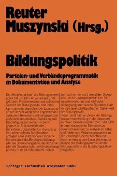 Bildungspolitik (eBook, PDF) - Reuter, Lutz-Rainer