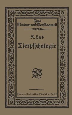 Tierpsÿchologie Eine Einführung in die vergleichende Psÿchologie (eBook, PDF) - Luß, Karl