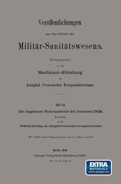 Die Hagenauer Ruhrepidemie des Sommers 1908 (eBook, PDF)