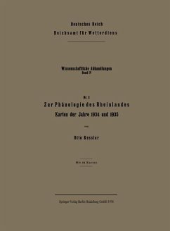 Zur Phänologie des Rheinlandes (eBook, PDF) - Kessler, Otto Wilhelm