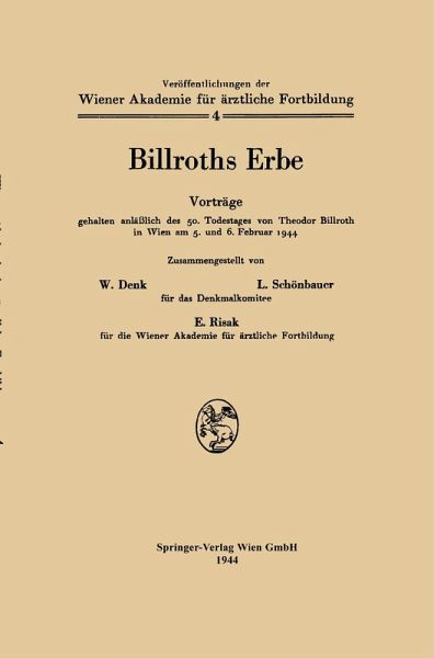 Billroths Erbe (eBook, PDF) Billroths Erbe (eBook, PDF)