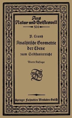 Analytische Geometrie der Ebene zum Selbstunterricht (eBook, PDF) - Crantz, Paul