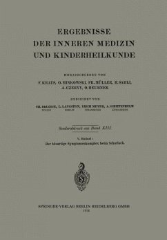 Der bösartige Symptomenkomplex beim Scharlach (eBook, PDF) - Langstein, Leo; Meyer, Erich; Schittenhelm, A.; Burgsch, Th