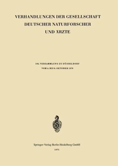 Verhandlungen der Gesellschaft Deutscher Naturforscher und Ärzte (eBook, PDF) - Loparo, Kenneth A.