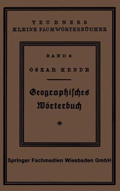 Geographisches Wörterbuch (eBook, PDF) - Kende, Oskar