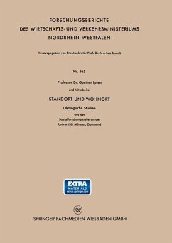 Standort und Wohnort (eBook, PDF) - Loparo, Kenneth A.; Christaller, Walter; Köllmann, Wolfgang; Mackensen, Rainer