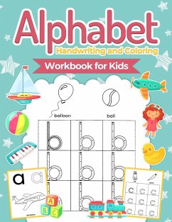 Alphabet Handwriting and Coloring Workbook For Kids - Pa Publishing
