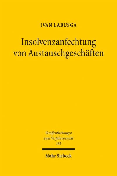 Insolvenzanfechtung von Austauschgeschäften (eBook, PDF)