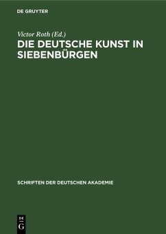 Cover Die deutsche Kunst in Siebenbürgen (eBook, PDF)