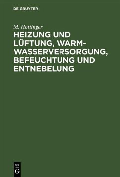 Cover Heizung und Lüftung, Warmwasserversorgung, Befeuchtung und Entnebelung (eBook, PDF)