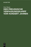 Der preußische Verfassungskampf vor hundert Jahren (eBook, PDF)
