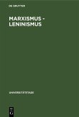 Marxismus - Leninismus (eBook, PDF)