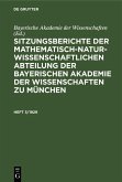 Sitzungsberichte der Mathematisch-Naturwissenschaftlichen Abteilung der Bayerischen Akademie der Wissenschaften zu München. Heft 3/1929 (eBook, PDF)