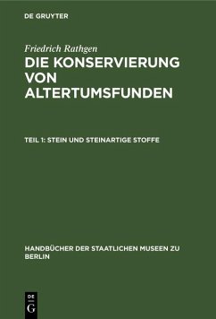 Stein und Steinartige Stoffe (eBook, PDF) - Rathgen, Friedrich