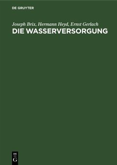 Cover Die Wasserversorgung (eBook, PDF)