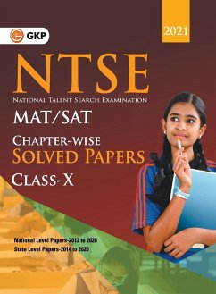 NTSE 2020-21 Class 10th (MAT & SAT) - Chapter wise Solved Papers (National Level 2012 to 2020 & State Level 2014 to 2020) - G. K. Publications (P) Ltd.