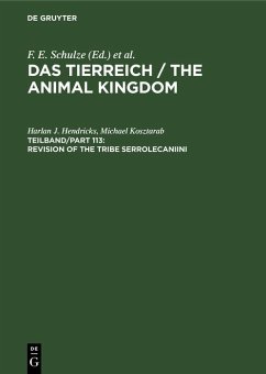 Revision of the Tribe Serrolecaniini (eBook, PDF) - Hendricks, Harlan J.; Kosztarab, Michael