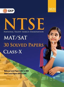 NTSE 2020-21 Class 10th (MAT & SAT) - 30 Solved Papers - G. K. Publications (P) Ltd.