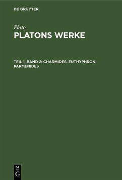 Charmides. Euthyphron. Parmenides (eBook, PDF) - Plato