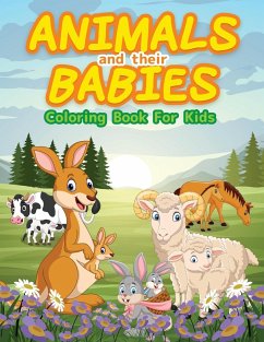 Animals And Their Babies Coloring Book For Kids - Artpress, Booksly