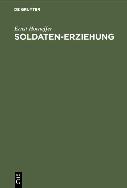 Soldaten-Erziehung (eBook, PDF) Soldaten-Erziehung (eBook, PDF)