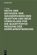 Kritik der Methodik der Wassermannschen... - Bild 1