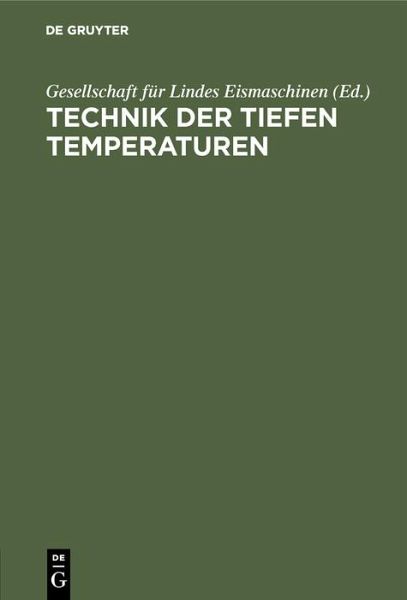 Technik der tiefen Temperaturen (eBook, PDF)