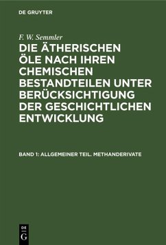 Allgemeiner Teil. Methanderivate (eBook, PDF) - Semmler, F. W.