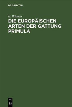 Cover Die europäischen Arten der Gattung Primula (eBook, PDF)