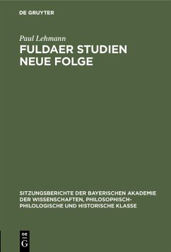 Fuldaer Studien Neue Folge (eBook, PDF) - Lehmann, Paul