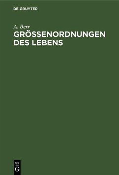 Cover Größenordnungen des Lebens (eBook, PDF)
