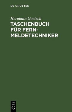 Taschenbuch für Fernmeldetechniker (eBook, PDF) - Goetsch, Hermann