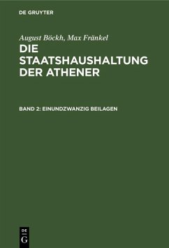 Einundzwanzig Beilagen (eBook, PDF) - Böckh, August; Fränkel, Max