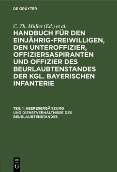 Cover Heeresergänzung und Dienstverhältnisse des Beurlaubtenstandes (eBook, PDF)