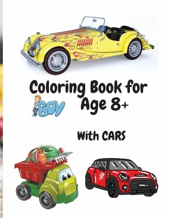 Coloring Book for Boys with Cars Age 8+ - Karston, Julie