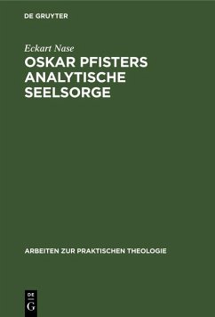 Cover Oskar Pfisters analytische Seelsorge (eBook, PDF)