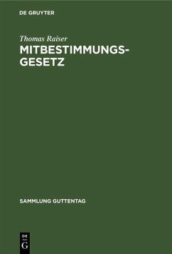Cover Mitbestimmungsgesetz (eBook, PDF)