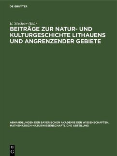 Cover Beiträge zur Natur- und Kulturgeschichte Lithauens und angrenzender Gebiete (eBook, PDF)