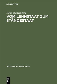 Cover Vom Lehnstaat zum Ständestaat (eBook, PDF)