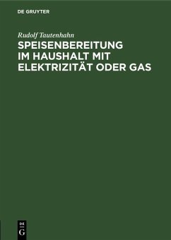 Cover Speisenbereitung im Haushalt mit Elektrizität oder Gas (eBook, PDF)