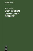 Vom Wesen deutscher Denker (eBook, PDF)