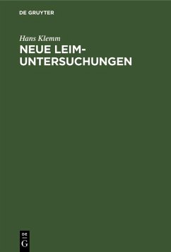 Cover Neue Leim-Untersuchungen (eBook, PDF)
