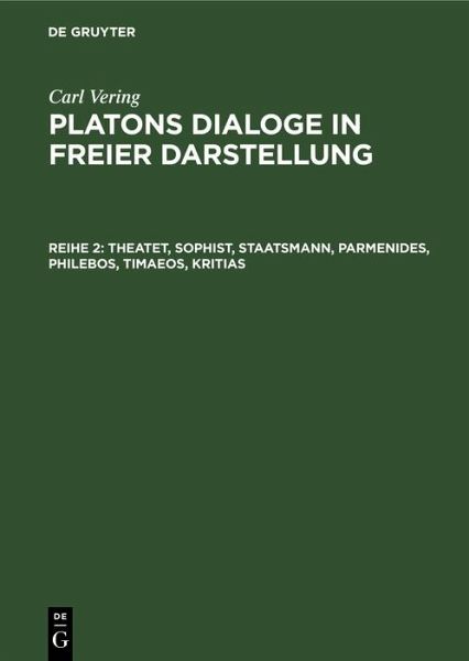 Theatet, Sophist, Staatsmann, Parmenides, Philebos, Timaeos, Kritias (eBook, PDF)