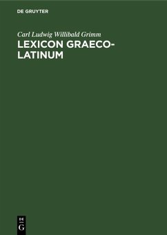 Cover Lexicon Graeco-Latinum (eBook, PDF)