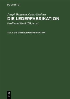 Cover Die Unterlederfabrikation (eBook, PDF)