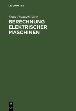 Cover Berechnung elektrischer Maschinen (eBook, PDF)