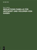 Reduktions-Tabelle für Heizwert und Volumen von Gasen (eBook, PDF)