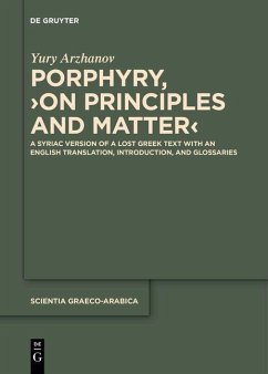 Porphyry, >On Principles and Matter< (eBook, PDF) - Arzhanov, Yury; Porphyry