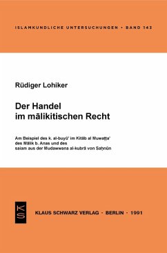 Der Handel im malikitischen Recht (eBook, PDF) - Lohlker, Rüdiger