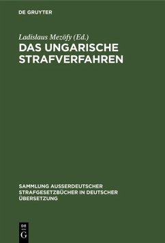 Cover Das ungarische Strafverfahren (eBook, PDF)
